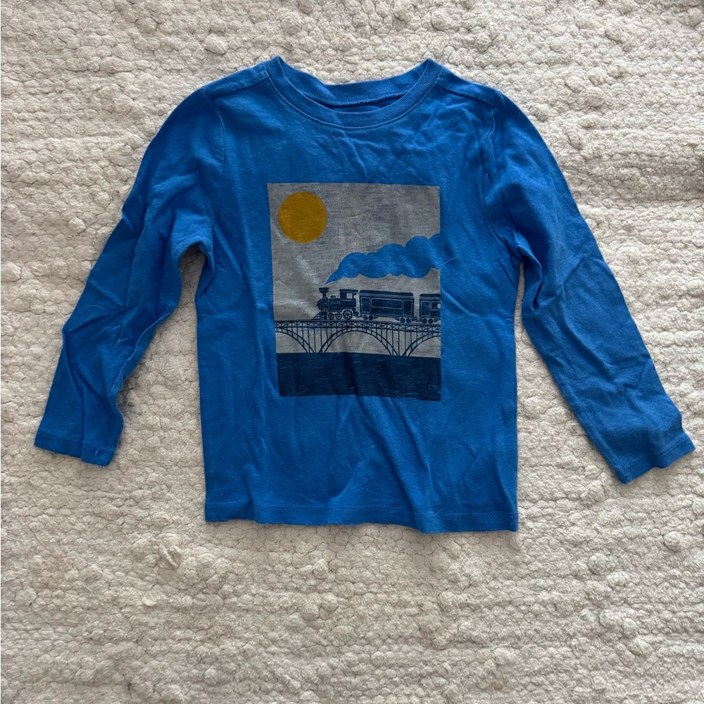 Old Navy Kids Train Graphic Long Sleeve Shirt